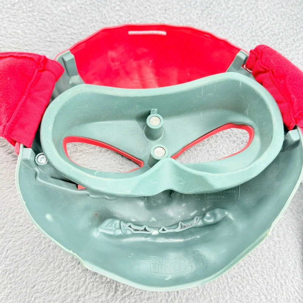 Teenage Mutant Ninja Turtles Raphael Costume Mask Red Bandana Role Play TMNT